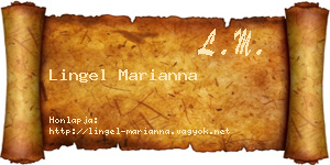 Lingel Marianna névjegykártya